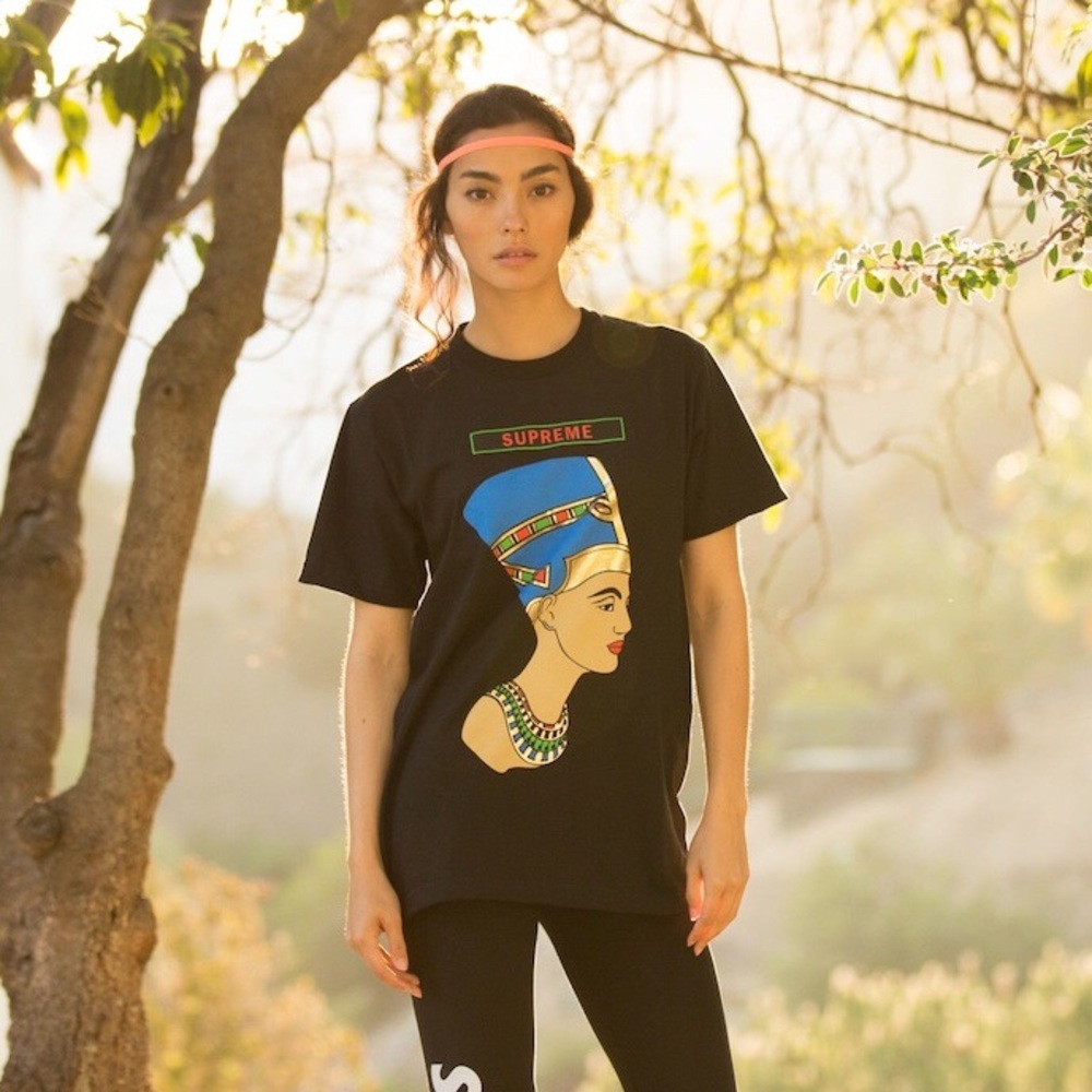 Supreme Red Nefertiti Graphic Tee SS14 - Picture 6 of 6